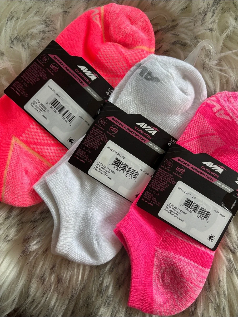 NWT 9 Avia No-Show Athletic Socks Bundle